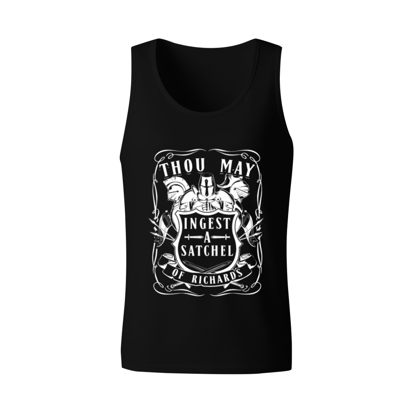 Medieval Knight Funny Meme Vintage Men¡¯s Tank Top