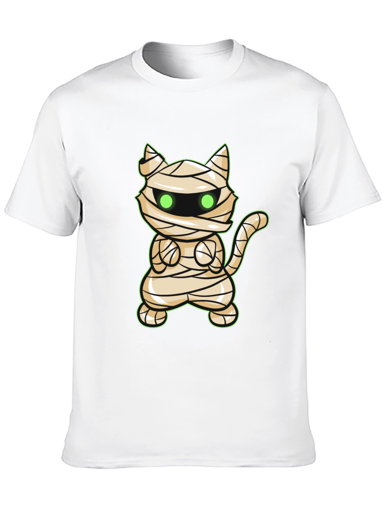 Mummy Cat Halloween T-Shirt - Cute Graphic Tee