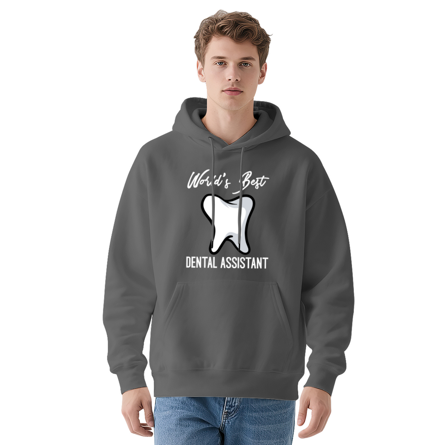World¡¯s Best Dental Assistant Tooth Graphic Hoodie, Breathable Comfort Daily Wear