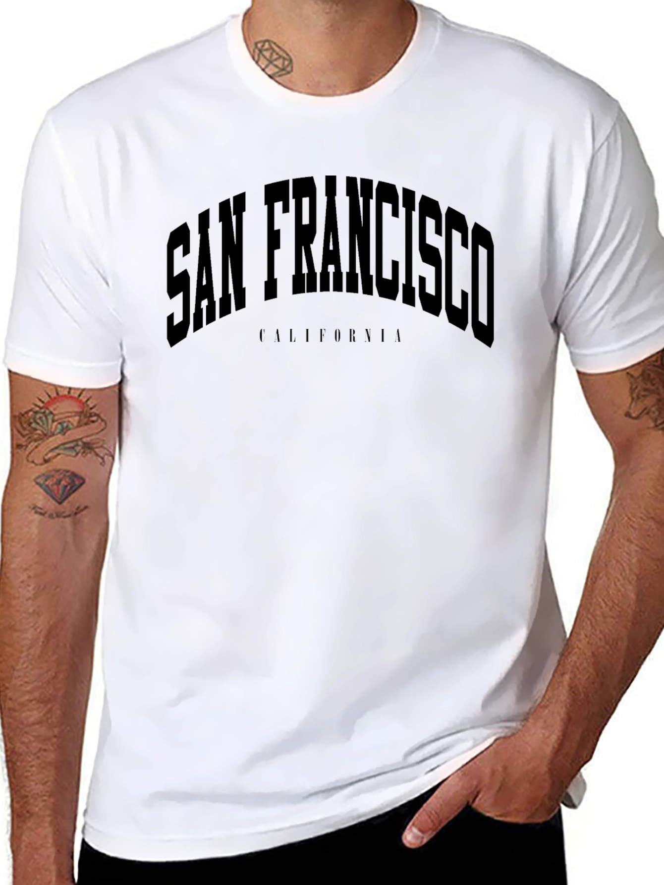 San Francisco California Crew Neck T-Shirt