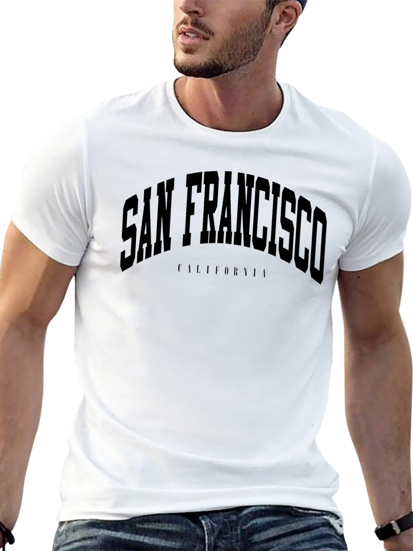 San Francisco California Crew Neck T-Shirt