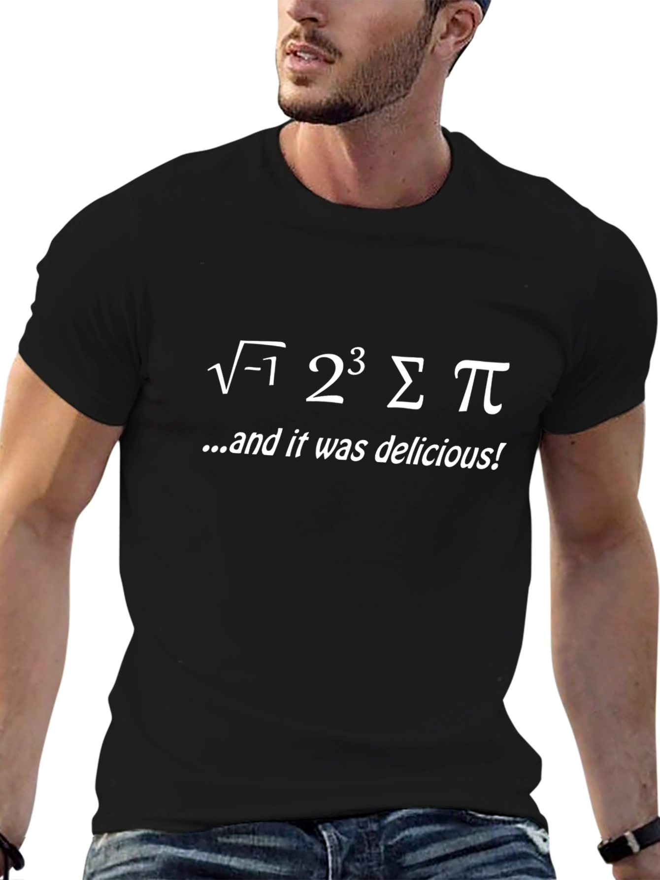 Math Pun T-Shirt - Imaginary Number Ate Sum Pi