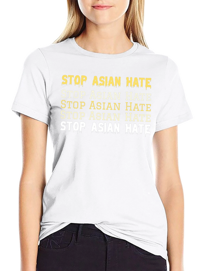 Stop Asian Hate Graphic Tee - Unisex Activism T-Shirt