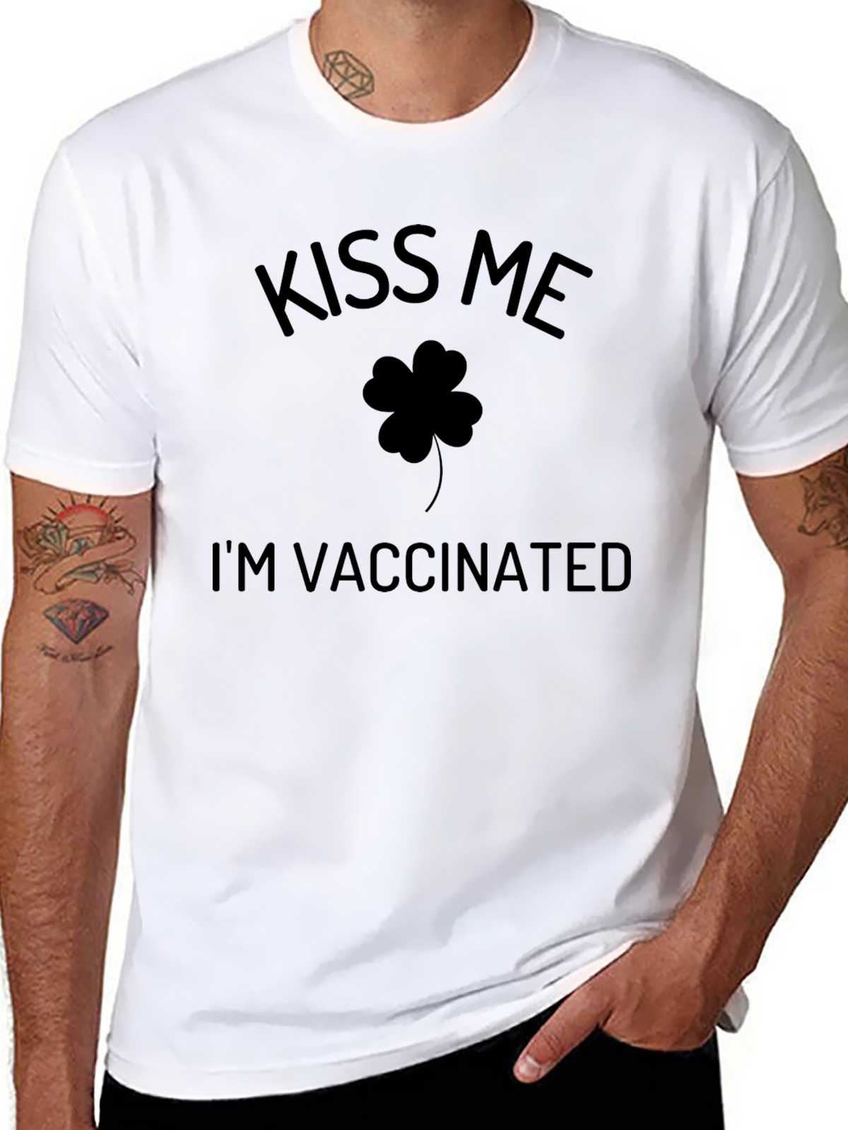 Kiss Me Im Vaccinated St. Patricks Day T-Shirt