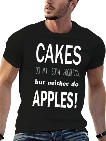 Cakes Apples Funny Graphic Tee