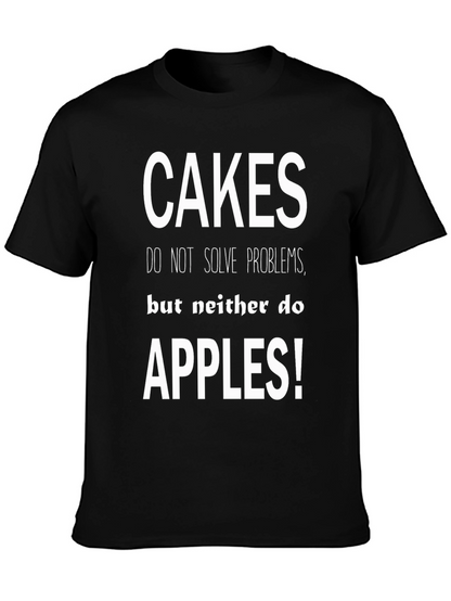 Cakes Apples Funny Graphic Tee