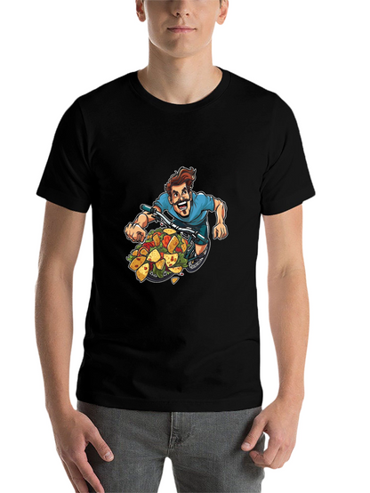 Taco Bicycle T-Shirt - Foodie Bike Rider Tee