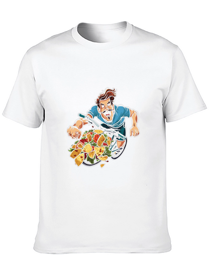 Taco Bicycle T-Shirt - Foodie Bike Rider Tee