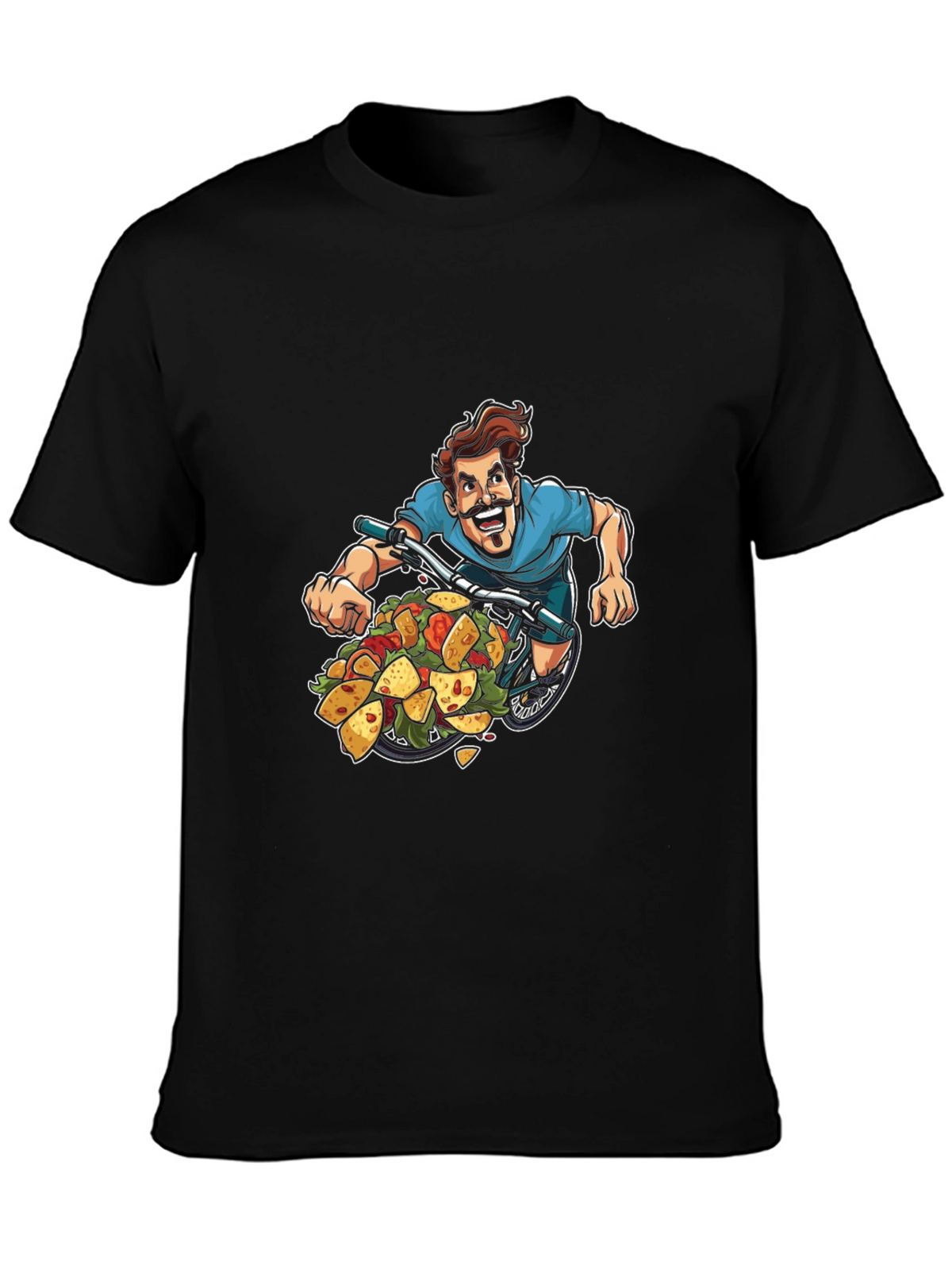 Taco Bicycle T-Shirt - Foodie Bike Rider Tee