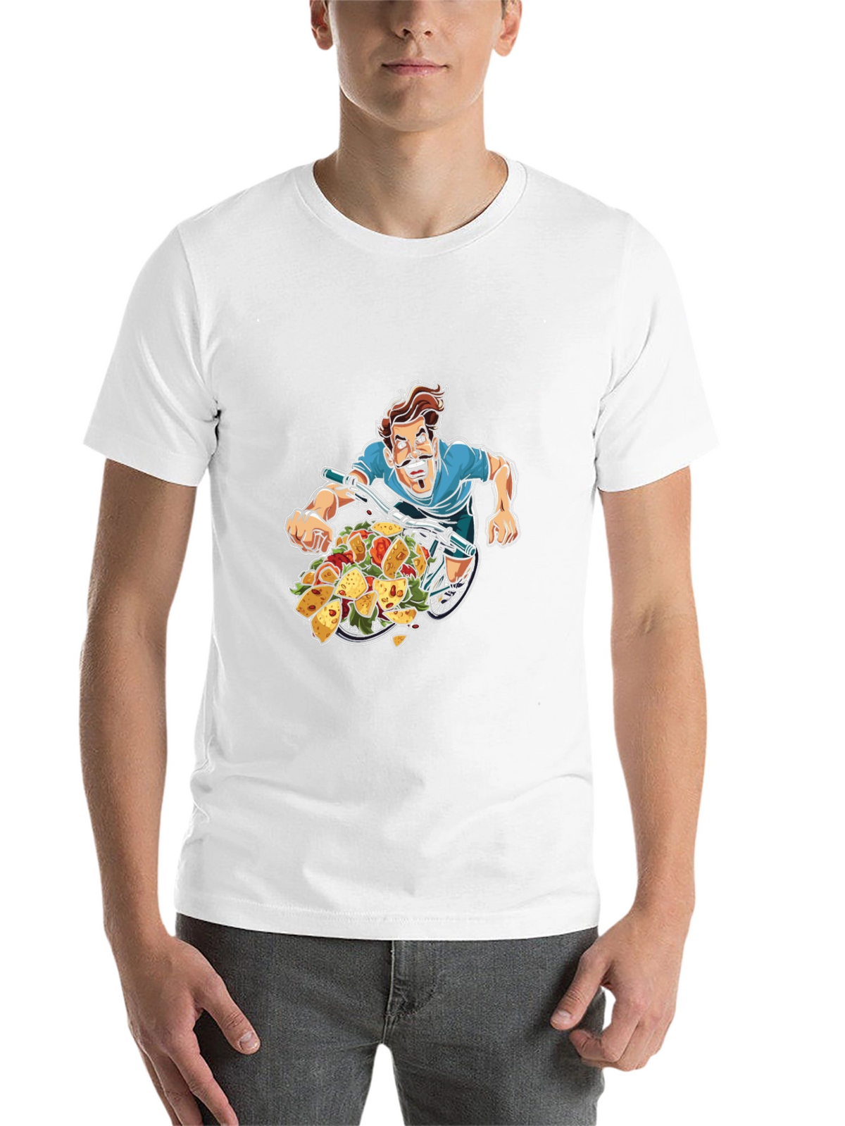 Taco Bicycle T-Shirt - Foodie Bike Rider Tee