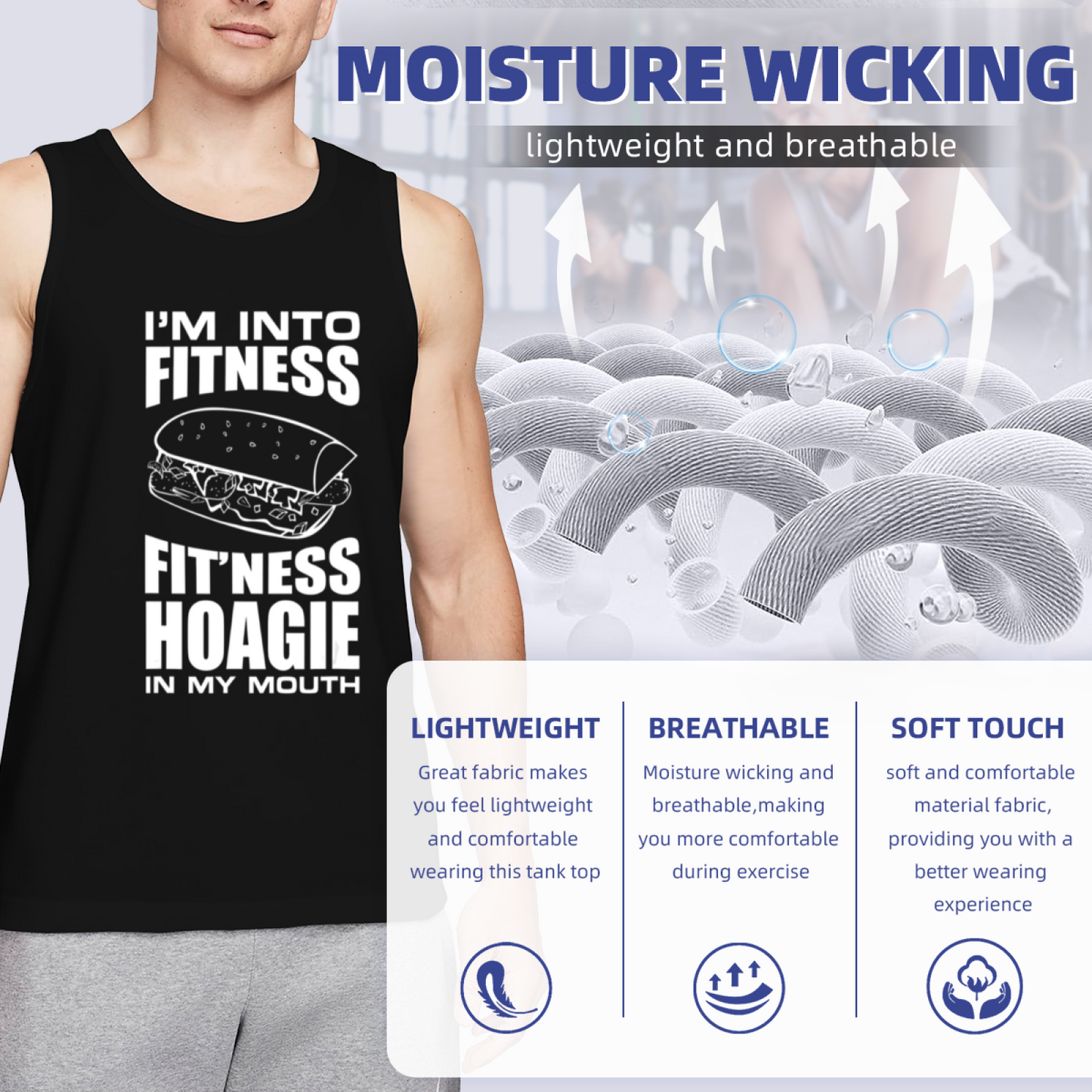 I¡¯m Into Fitness Hoagie Sandwich Humor Tank