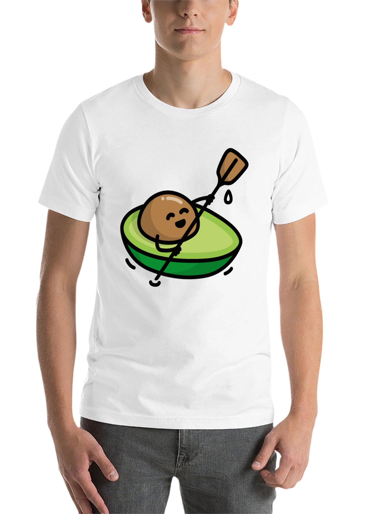 Avocado Kayak T-Shirt - Cute Graphic Tee
