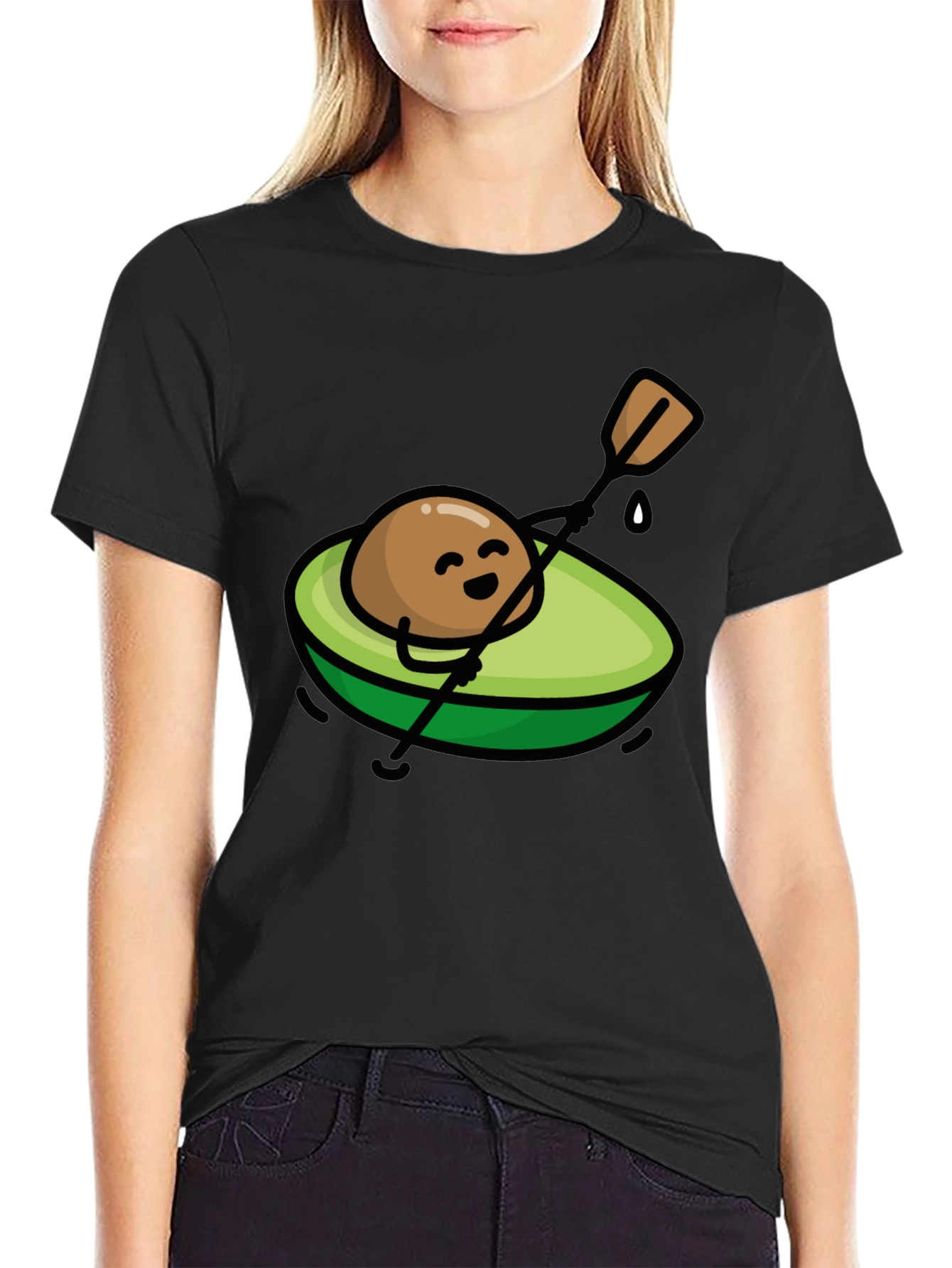 Avocado Kayak T-Shirt - Cute Graphic Tee