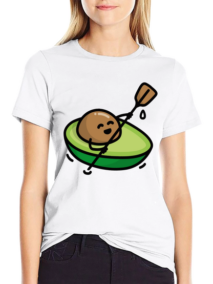 Avocado Kayak T-Shirt - Cute Graphic Tee