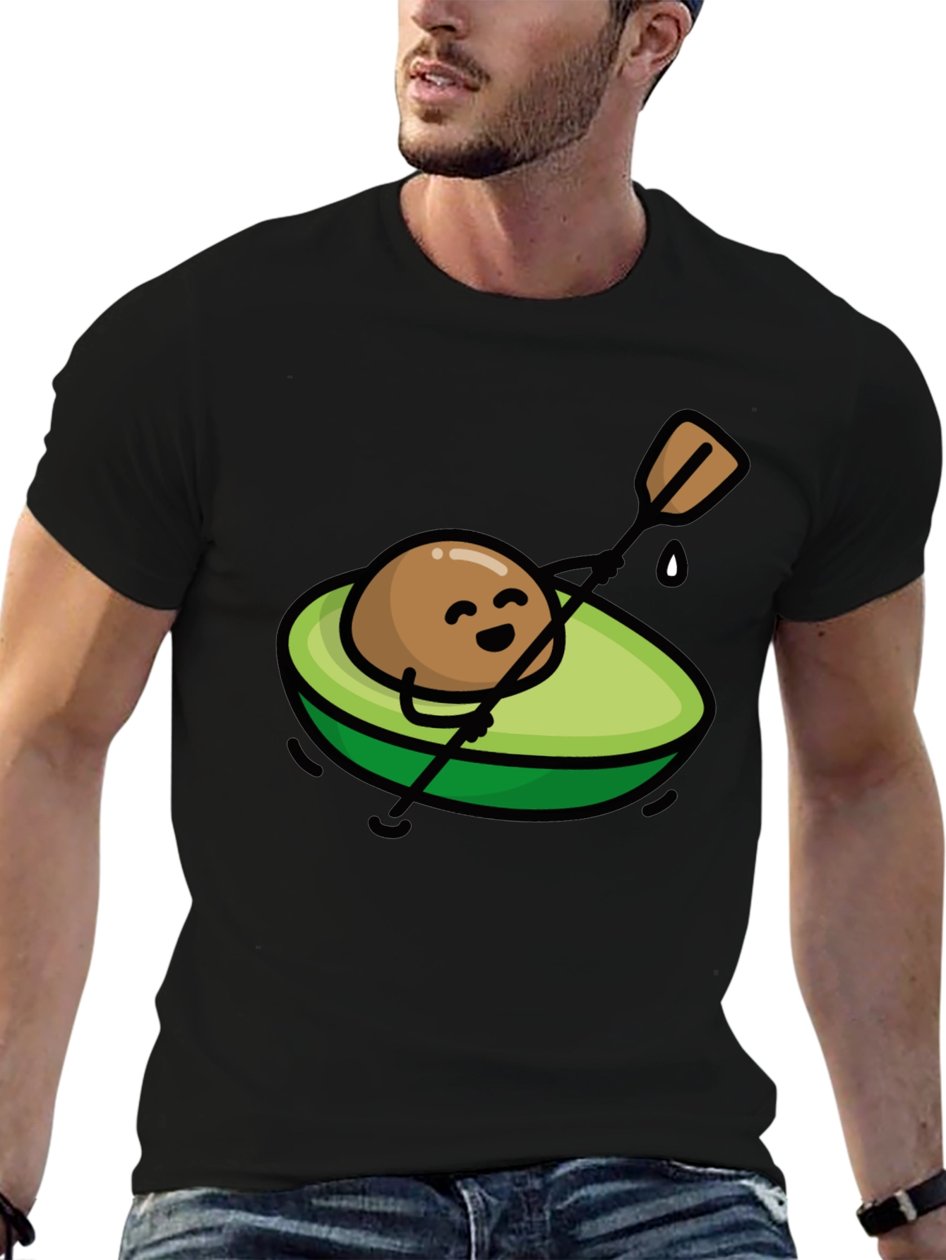 Avocado Kayak T-Shirt - Cute Graphic Tee