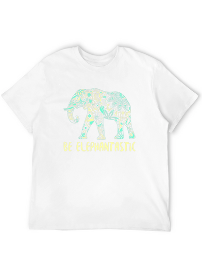 Be Elephantastic Black Graphic T-Shirt