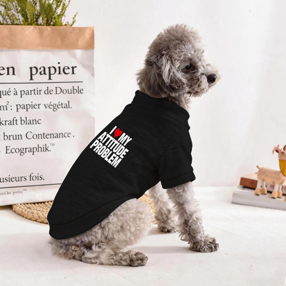 I Love My Attitude Problem Cool Black Pet Statement Sweater