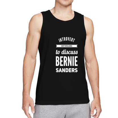 Introvert Bernie Sanders Political Quote Mens Tank Top