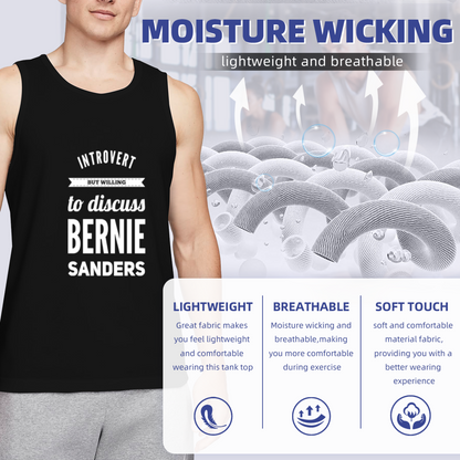 Introvert Bernie Sanders Political Quote Mens Tank Top
