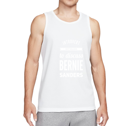 Introvert Bernie Sanders Political Quote Mens Tank Top