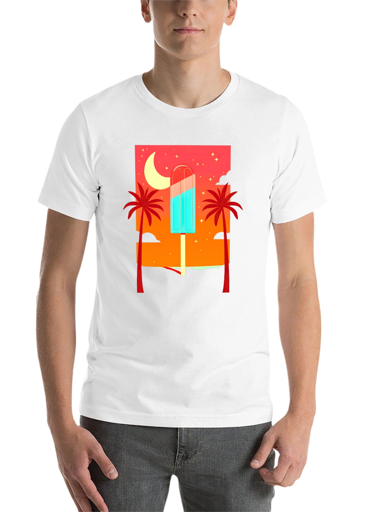 Tropical Popsicle Graphic Tee - Summer Vibes