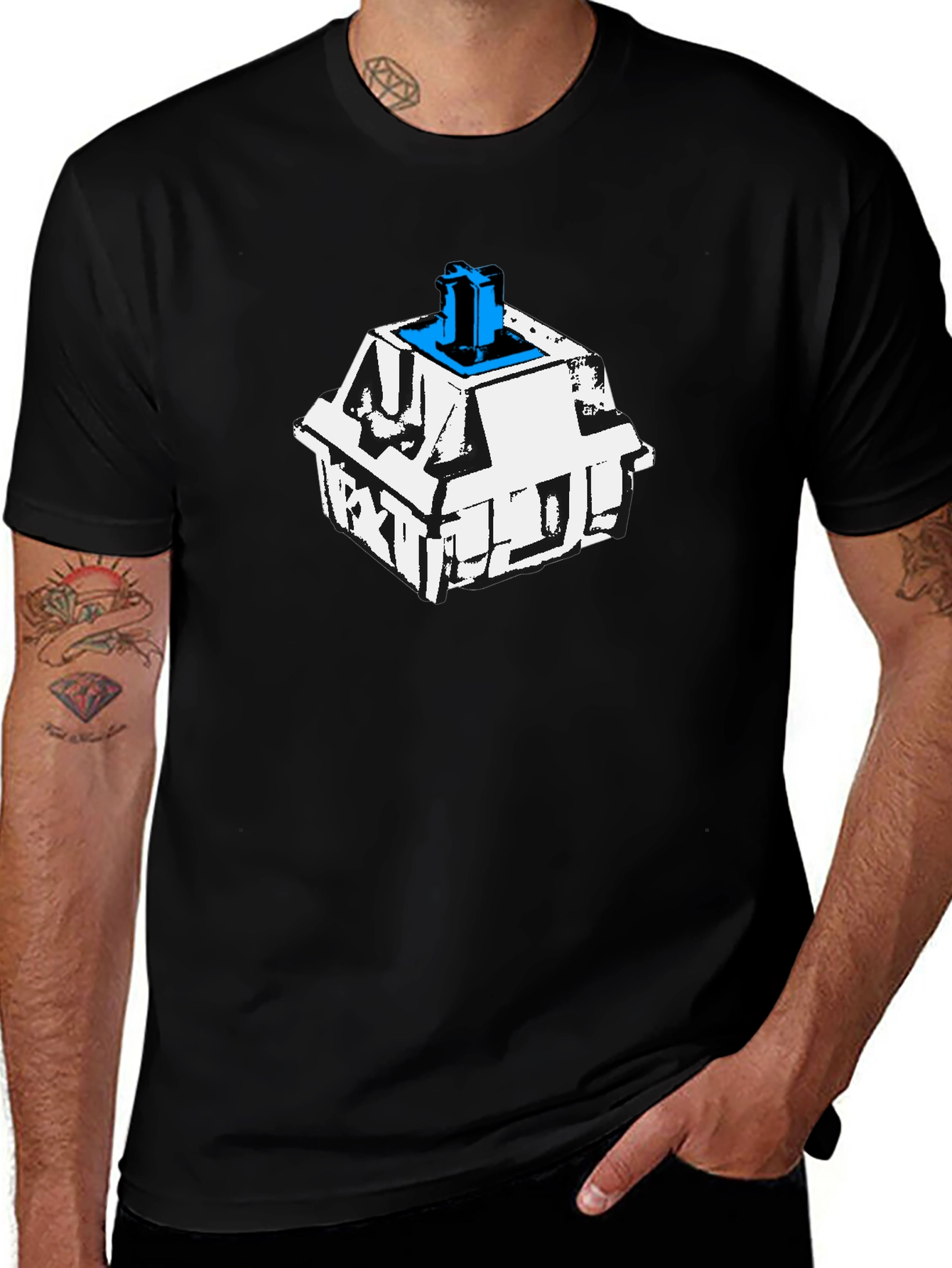 Keyboard Switch Graphic Tee - Cool Tech Shirt