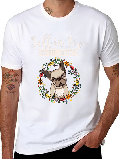 Fall In Love With Dogs Graphic Tee