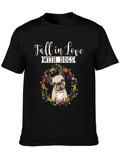 Fall In Love With Dogs Graphic Tee