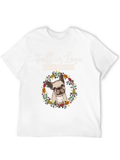 Fall In Love With Dogs Graphic Tee
