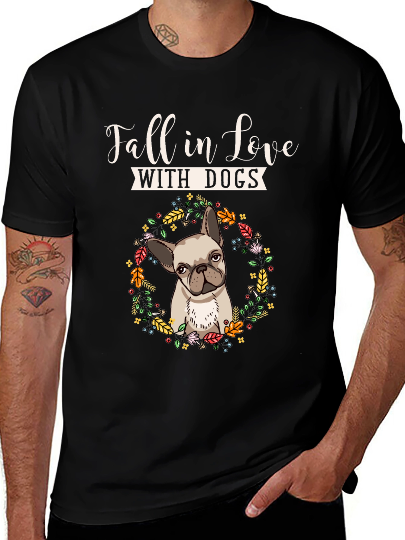 Fall In Love With Dogs Graphic Tee