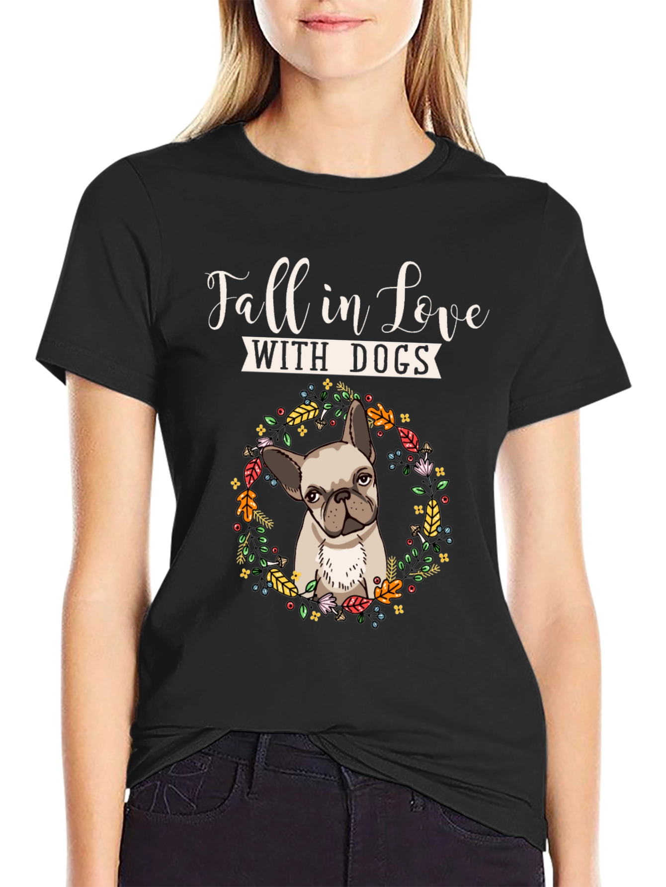 Fall In Love With Dogs Graphic Tee
