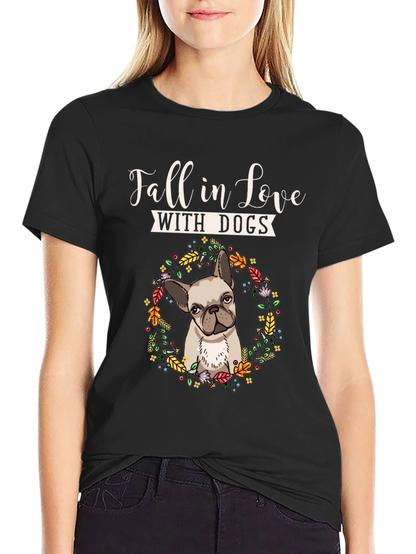 Fall In Love With Dogs Graphic Tee