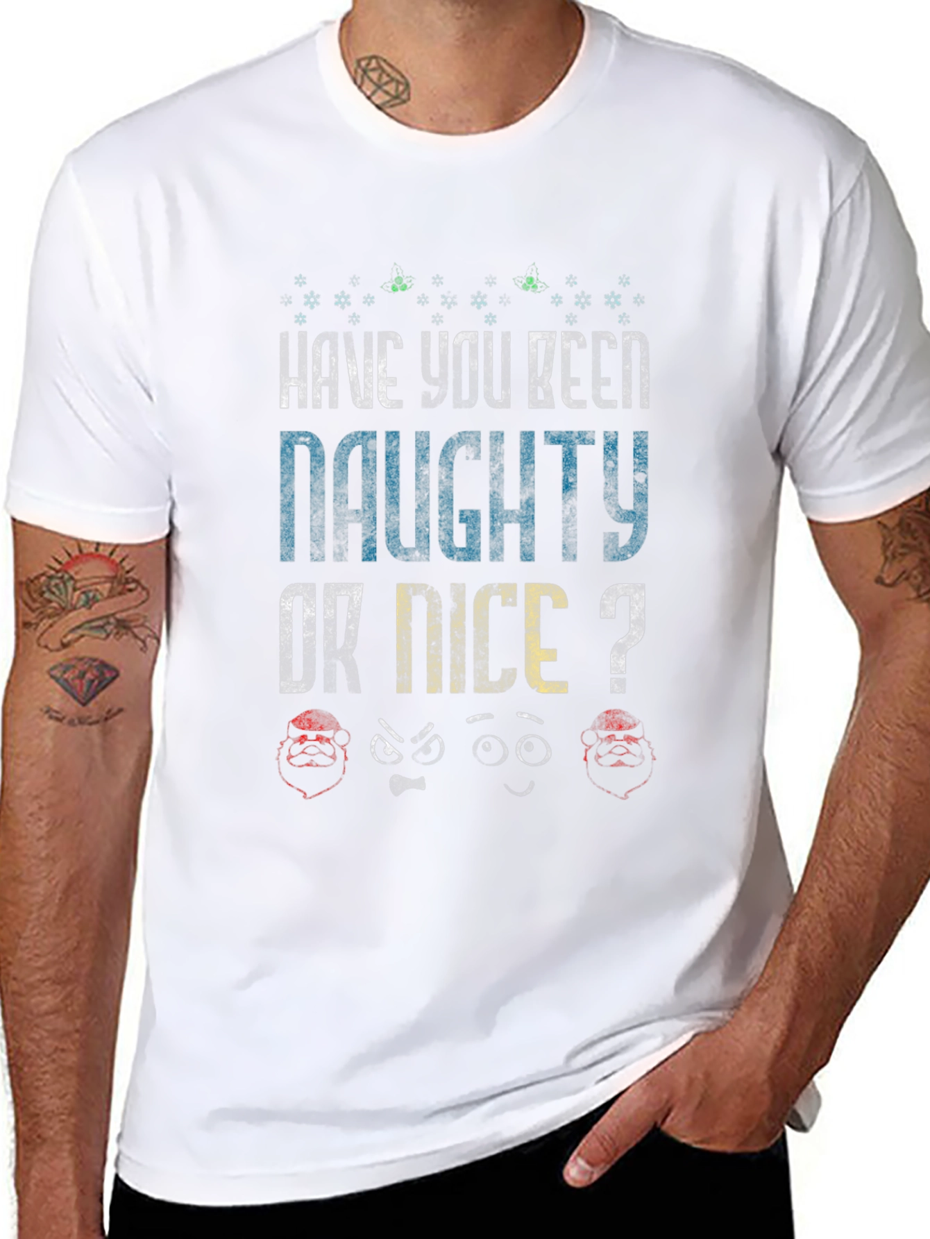 Naughty or Nice Christmas T-Shirt