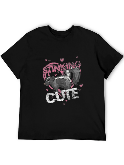 Stinking Cute Skunk Graphic T-Shirt