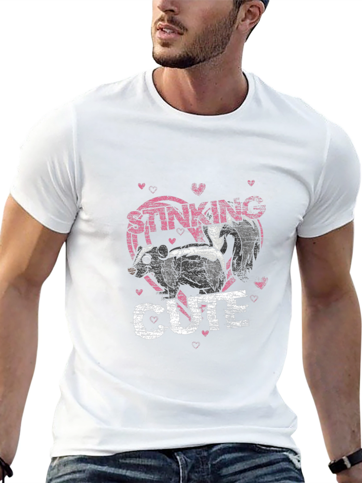 Stinking Cute Skunk Graphic T-Shirt