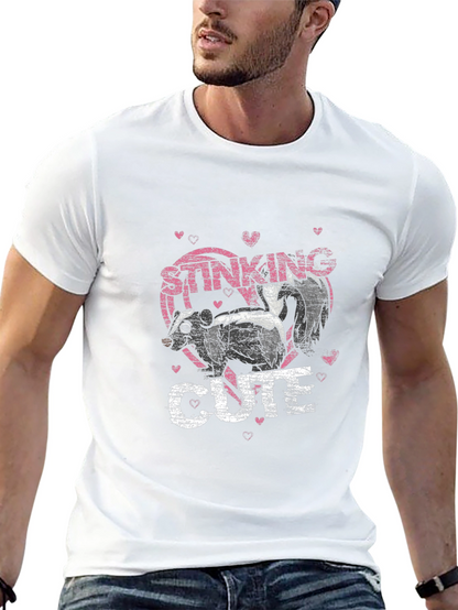 Stinking Cute Skunk Graphic T-Shirt