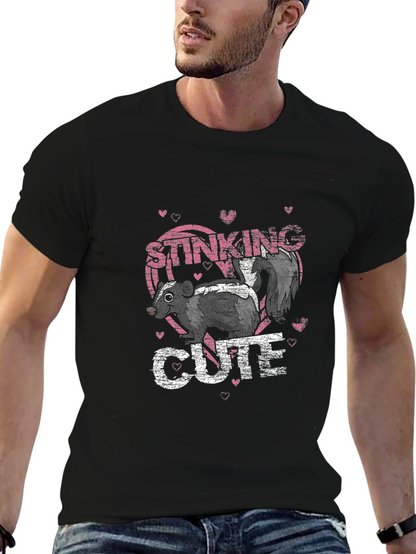 Stinking Cute Skunk Graphic T-Shirt