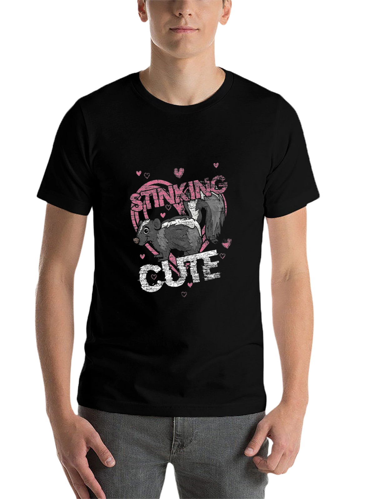 Stinking Cute Skunk Graphic T-Shirt