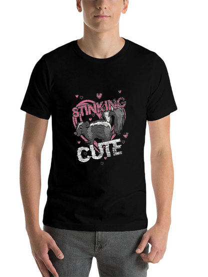 Stinking Cute Skunk Graphic T-Shirt