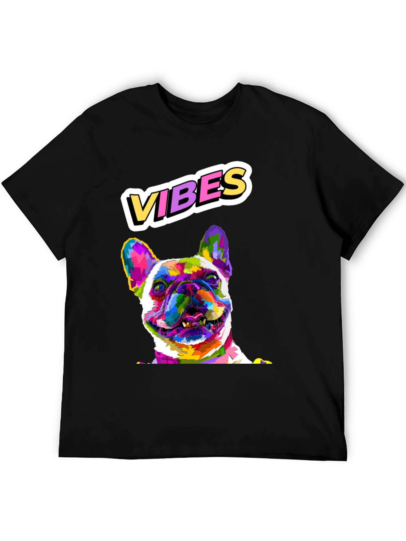 Vibes French Bulldog Graphic T-Shirt