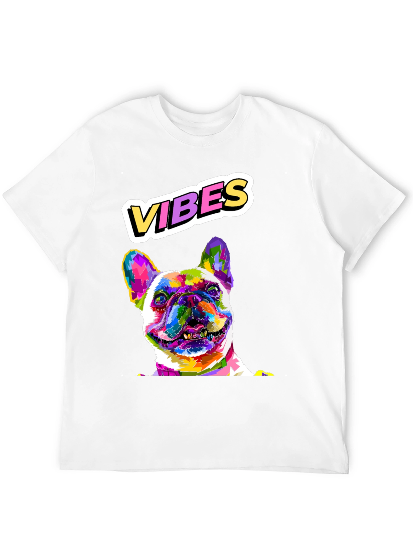 Vibes French Bulldog Graphic T-Shirt