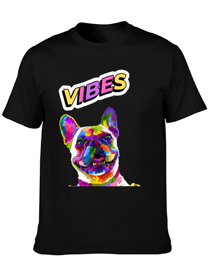 Vibes French Bulldog Graphic T-Shirt