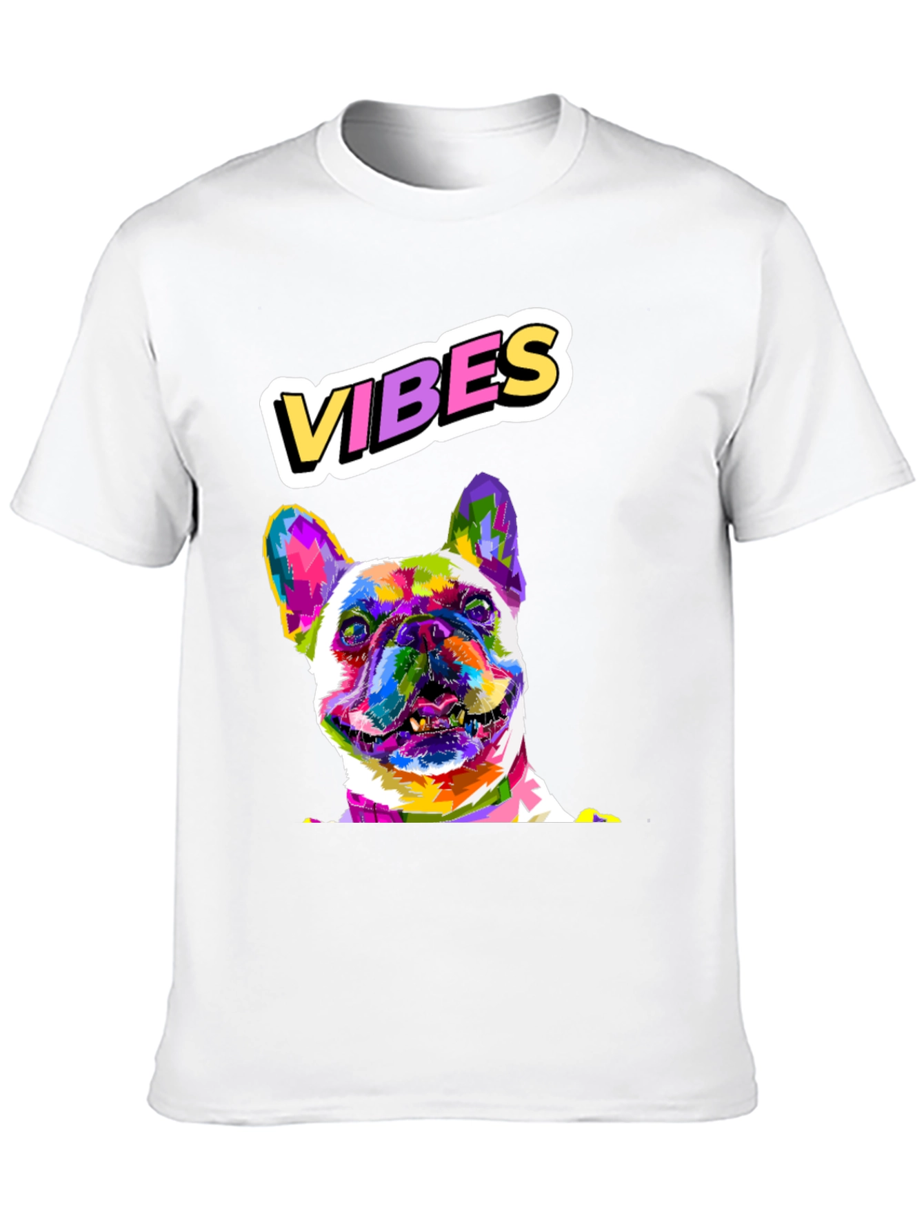Vibes French Bulldog Graphic T-Shirt