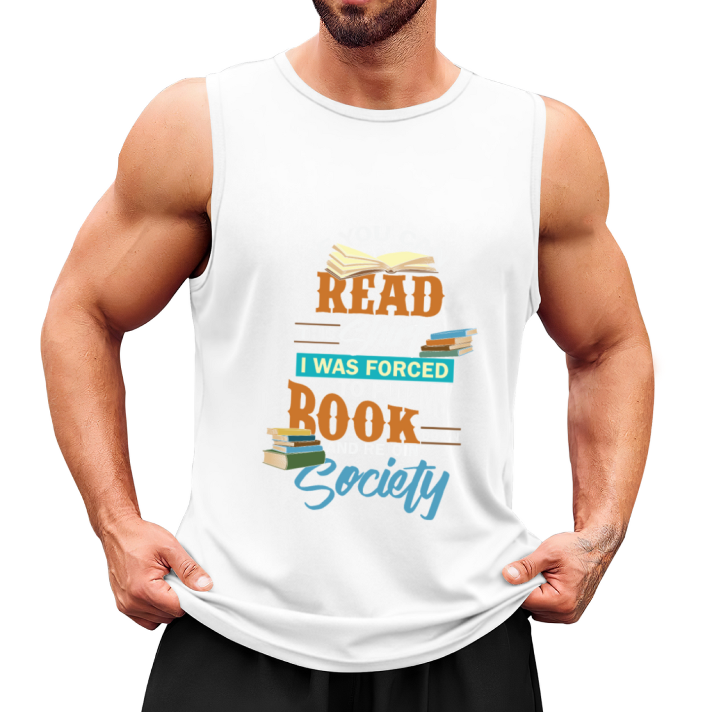 Read Book Society Book Lover Funny Quote Graphic Tank Men