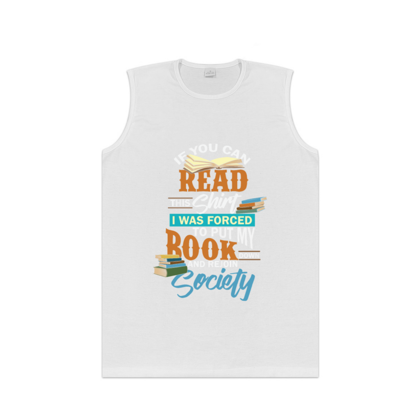 Read Book Society Book Lover Funny Quote Graphic Tank Men