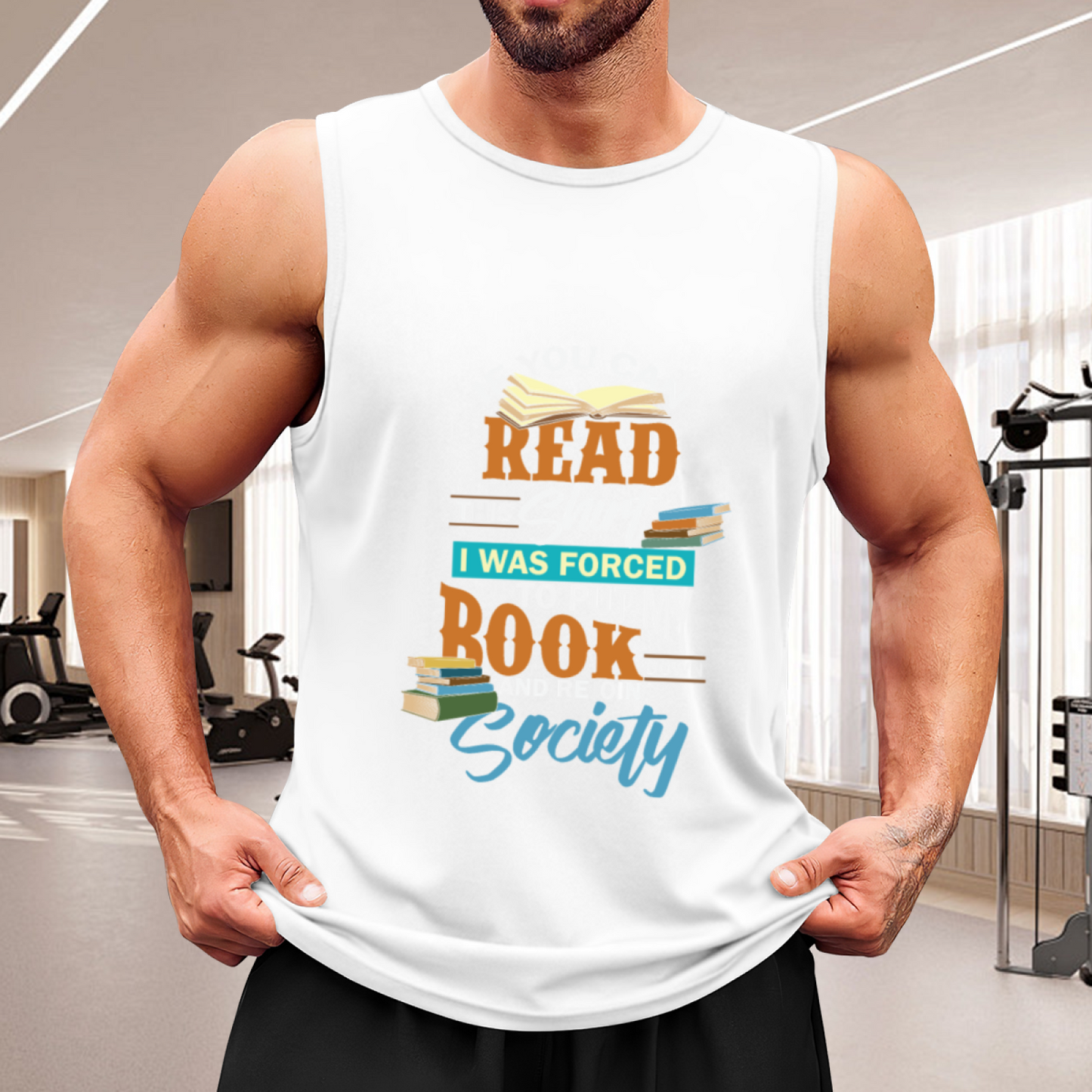 Read Book Society Book Lover Funny Quote Graphic Tank Men