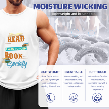 Read Book Society Book Lover Funny Quote Graphic Tank Men