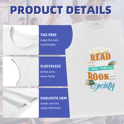 Read Book Society Book Lover Funny Quote Graphic Tank Men
