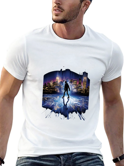 Cityscape Reflection T-Shirt - Urban Style