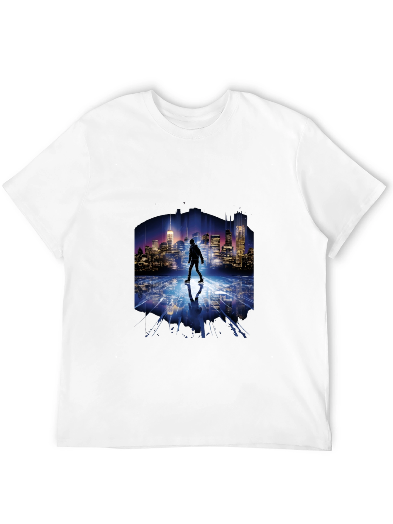 Cityscape Reflection T-Shirt - Urban Style